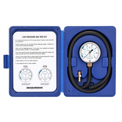 #ad MEASUREMAN Natural Gas or LP Manifold 0 35inH2O Pressure Test Kit $53.99