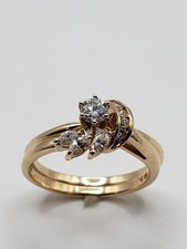 Lady's Diamond Wedding Set 10 Diamonds .44 Carat T.W. 14K Yellow Gol GAL152034 