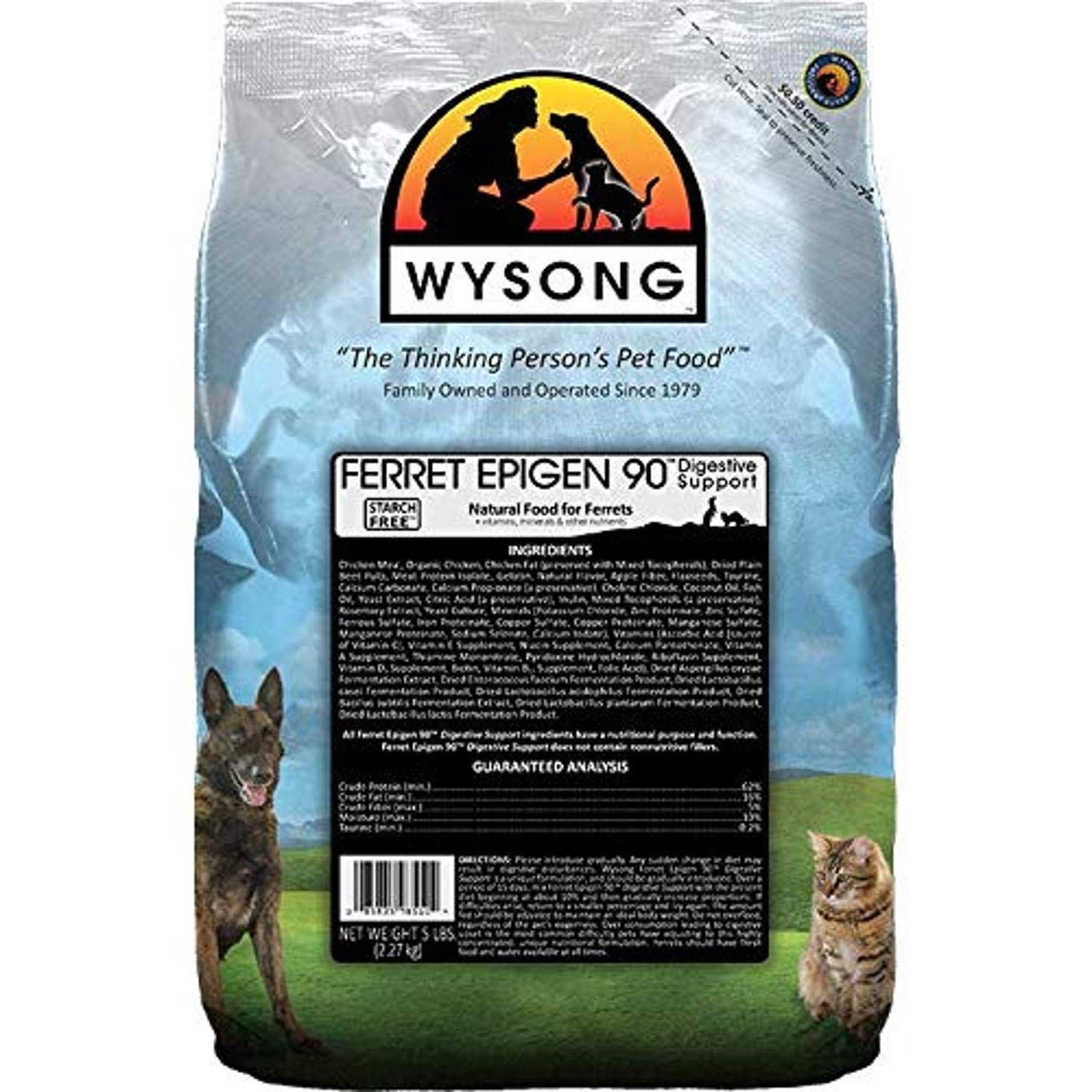 Wysong Ferret Epigen 90 Digestive Support - Dry 5 Pound (Pack of 1) 