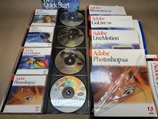 Adobe Photoshop 6.0 Illustrator 9.0 GoLive 5.0 LiveMotion Mac With Books