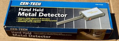 Cen-Tech Handheld Metal Detector Model 97245 New.