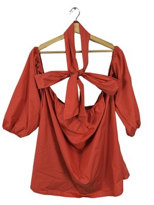 EILLY BAZAR Schlupf-Bluse Damen Bluse Gr. DE 46 hellorange Casual-Look