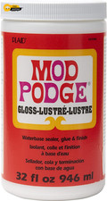 Mod Podge CS11203 Waterbase Sealer, Glue Decoupage Finish, 32 oz, Gloss
