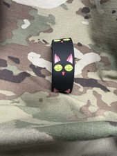 2x KURONEKO  (TRIGUN CAT) Silicone Bracelets, 1” Wide, Veteran Operated
