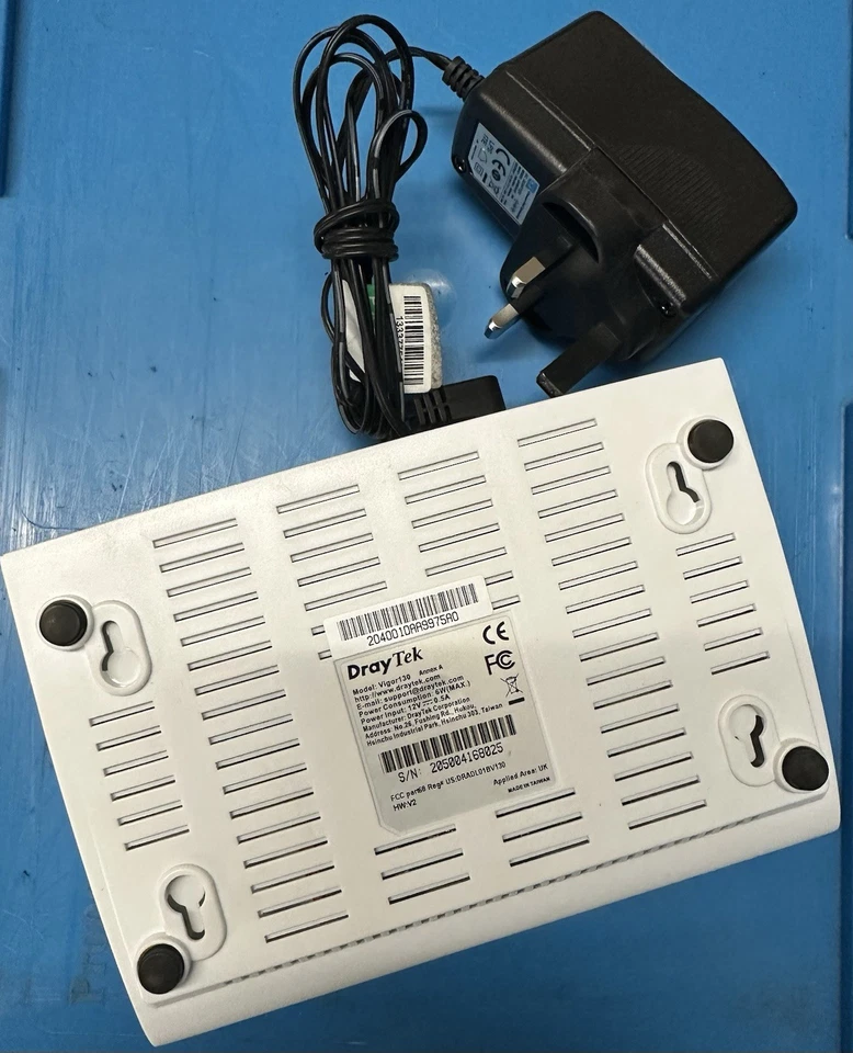 DrayTek Vigor130 ADSL/VDSL2  Modem with Power Supply - Image 3 of 3