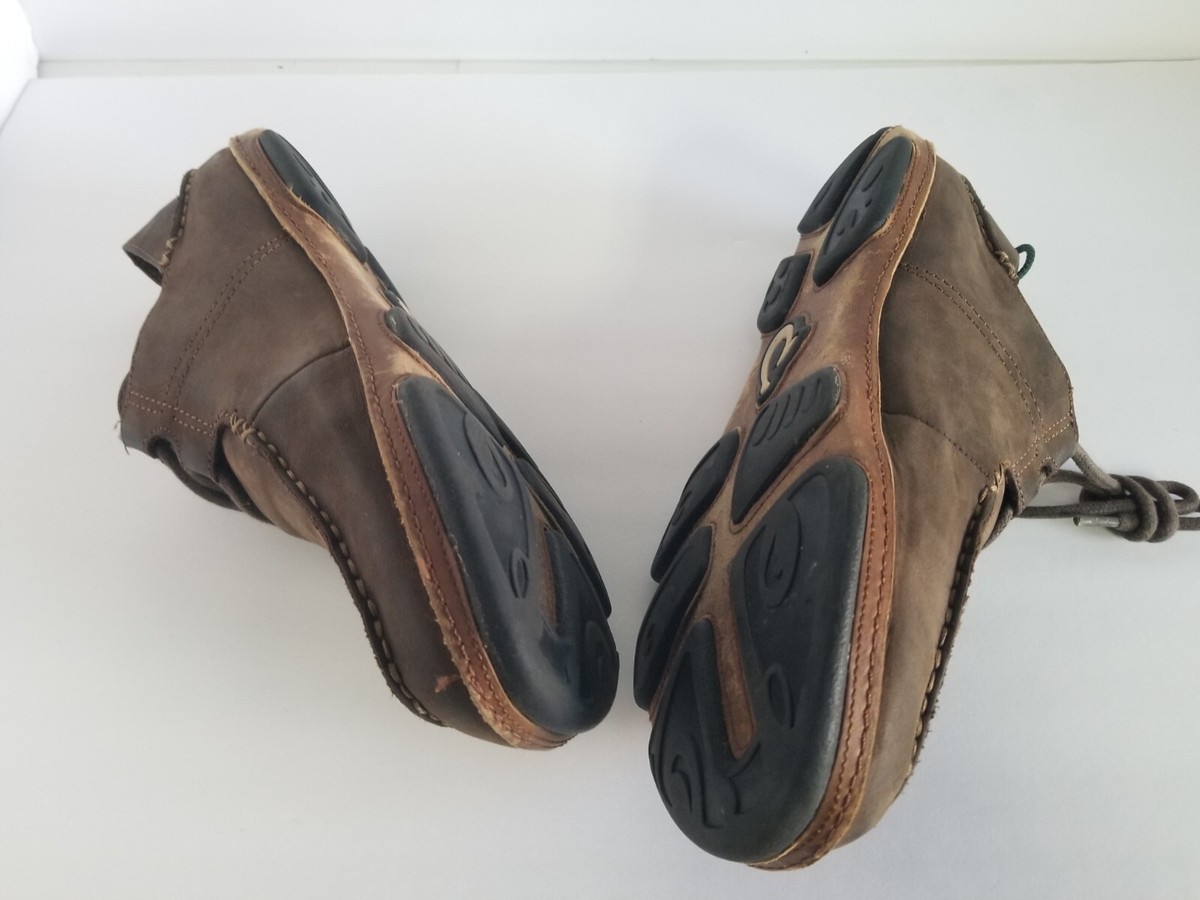 OluKai Ohana Lace Up Nubuck Brown Leather Loafer Shoes Mens Size 10.5 Olukai Ohana Men main image 4