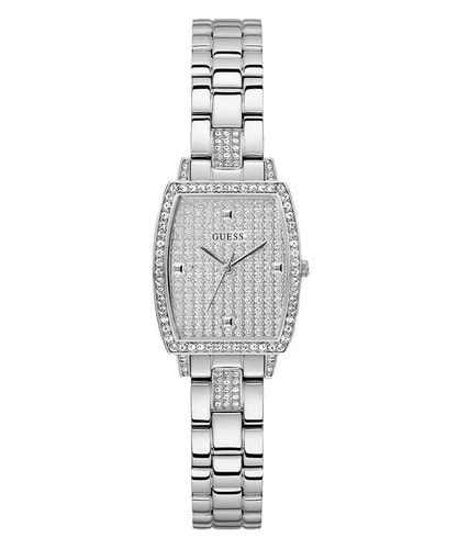 Guess Jaguar Racing Logo Silver Tone 18mm Rectangle Watch Bracelet w New Battery Guess Jaguar Racing Logo Silver Tone 18mm Rectangle Watch  main image 3