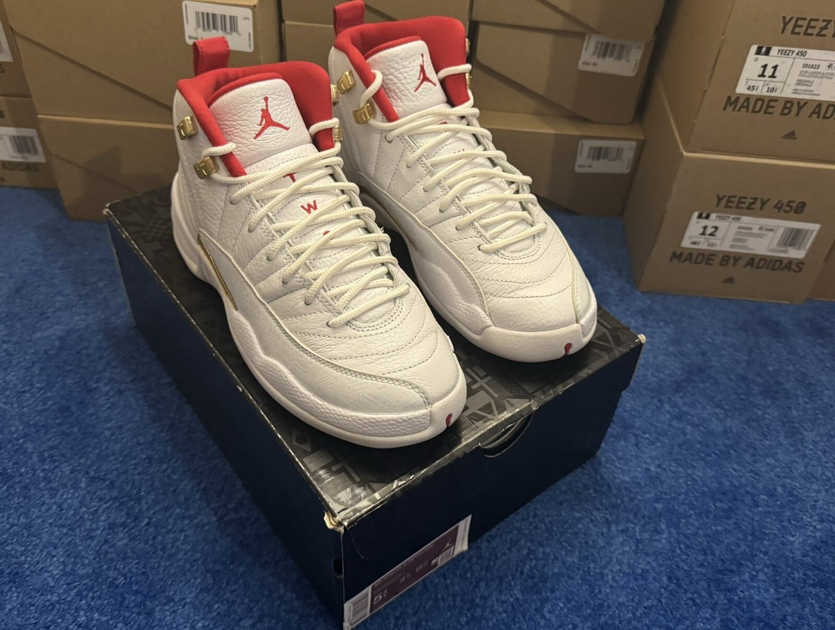 12 Fiba White Red Gold Jordan 12 Air Jordan 12 Retro FIBA Grade