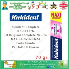 Kukident Complete Tenuta Forte Ex Complete Neutro Crema Adesiva Per Dentiere 70g