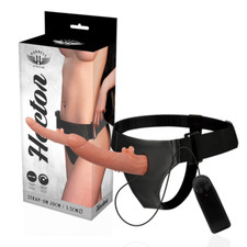 Strap On Harness Indossabile Donna Uomo Vibrante Strapon Pene 20 cm Realistico