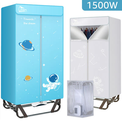Uten Portable Clothes Dryer w/ Timer,55'' Large Capacity Drying Wardrobe for Home