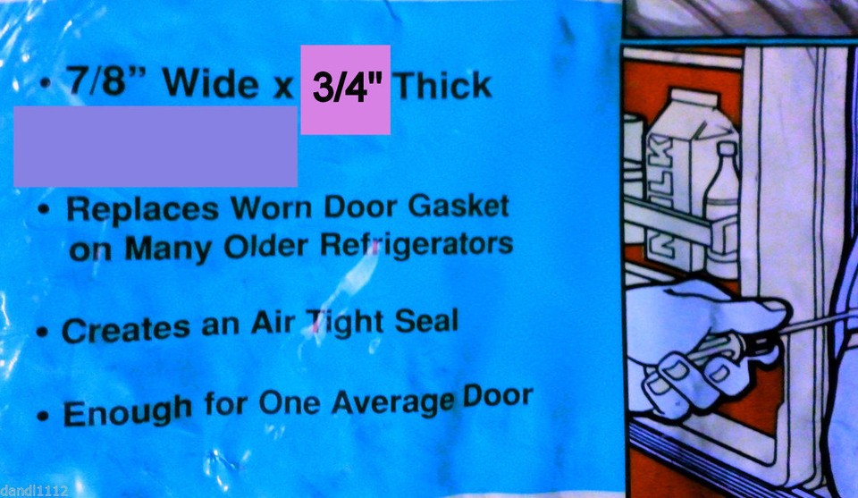 Universal Vintage Refrigerator Door Replacement Seal Price Per foot e ...