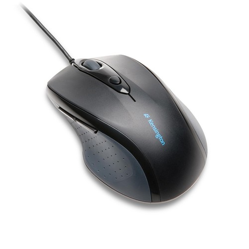Ergonomiczna przewodowa mysz pełnowymiarowa Kensington Pro Fit, czarna - Zdjęcie 2 z 3