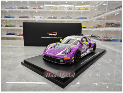 Topspeed 1:18 Porsche 911 GT3R Resin Model Car simulation Gifts Endurance race