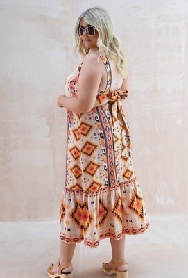 NWT Never Fully Dressed Bridget Boho Midi Maxi Dress Curve Size UK 24 US 20  | eBay