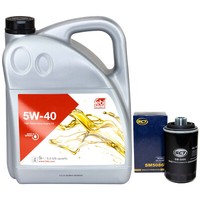 MotoröL Set 5W-40 5 Liter + ÖLfilter SM 5086 FüR Audi A3 Sportback