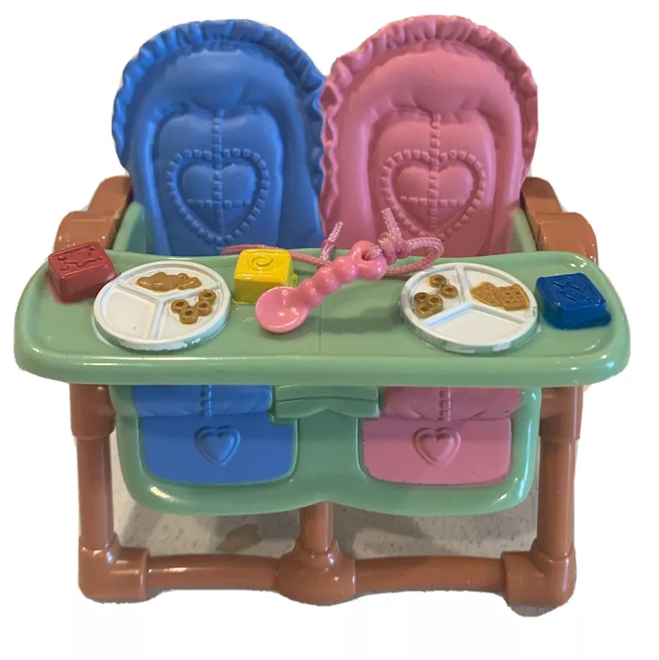 Fisher Price Loving Family Dollhouse Twin Baby Doll Brown Double