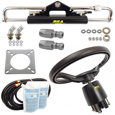 New Hydraulic Steering Kit for 150 HP interchangable with Seastar & Baystar