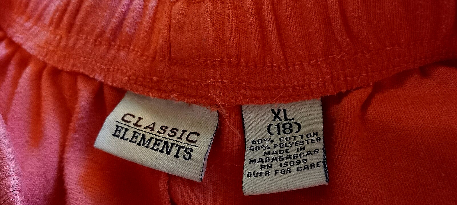 Classic Elements cotton blend solid coral athleti… - image 5