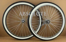26" x 2.125" Chrome Cruiser Bike WHEELS Tires Vintage Schwinn Phantom S2 Bicycle
