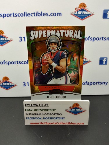 C.J. Stroud [Cracked Ice] #4 2023 Panini Contenders Supernatural card
