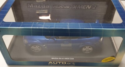 1/18 scale MAZDA RX-8 X-Men car AUTOart Performance x-Men 2 Blue