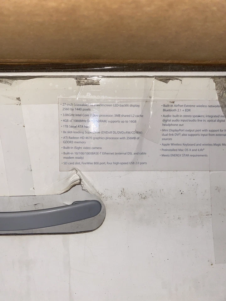 Apple iMac 27" Desktop - 2009 - 3.06ghz, Core 2, 16gb Ram, 1tb hdd - Image 2 of 3