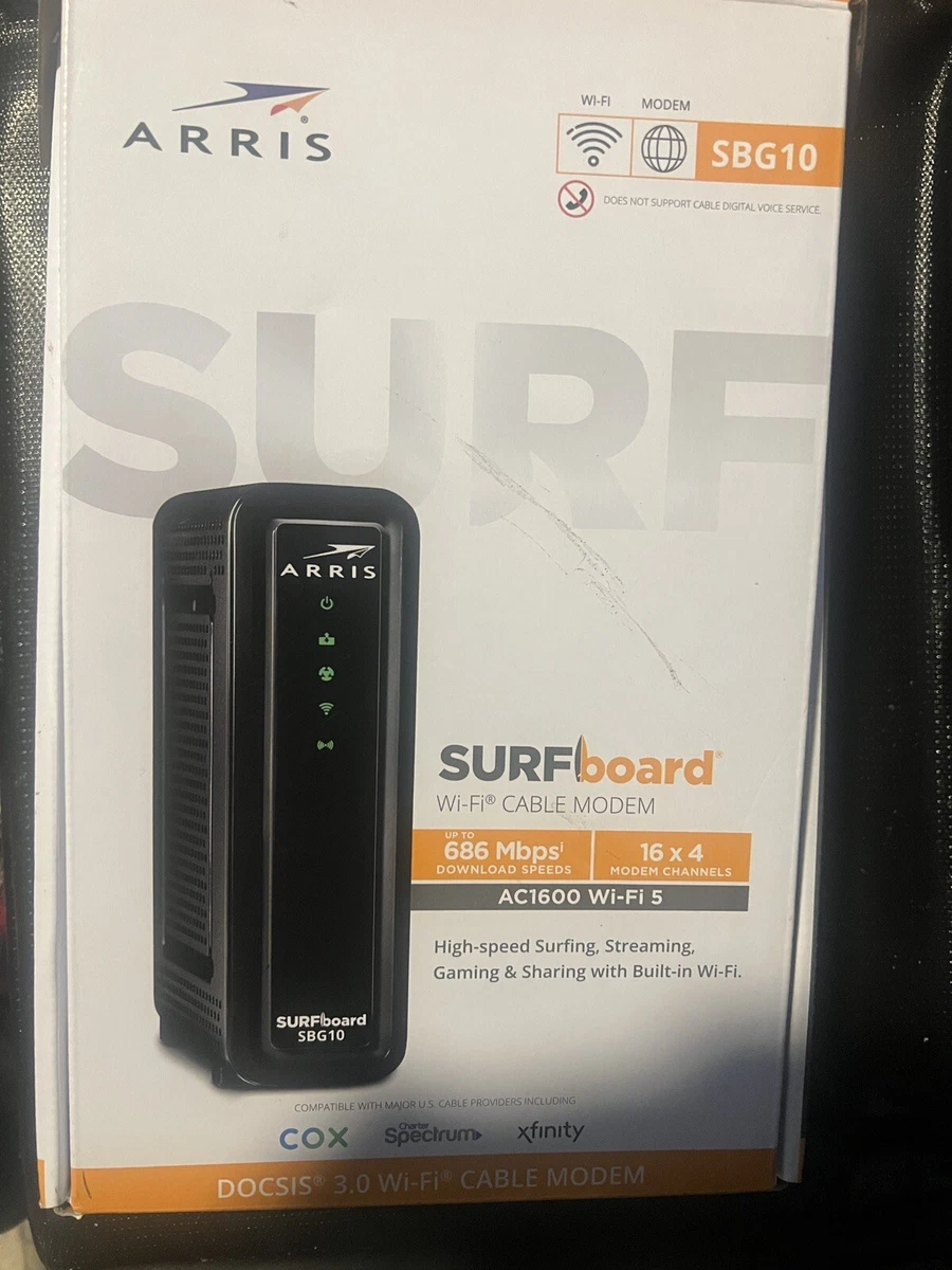 SBG10 SURFboard® DOCSIS® 3.0 Cable Modem & Wi-Fi® Router