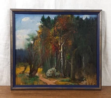 Autumn Landscape, Forest Landscape, Original oil painting, Ukrainian Artist