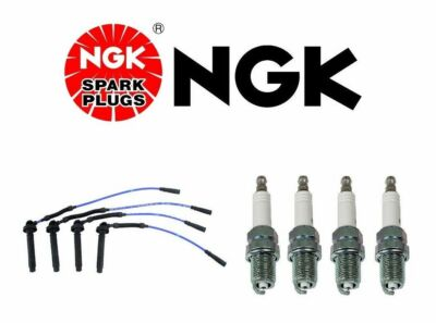 #ad Set of 4 Spark Plugs amp; Spark Plug Wire Set NGK For Subaru Forester Impreza $79.99
