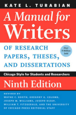 A Manual for Writers of Research Papers, Theses, and Dissertations,  - VERY GOOD