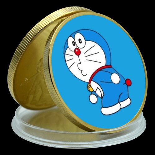 Juego de 10 monedas de oro de dibujos animados Doraemon Janpan anime medalla recuerdos de infancia regalo - Imagen 9 de 14