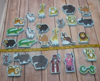 YOU CHOOSE Melissa & Doug replacement wooden ANIMAL for Noah's Ark shape sorter