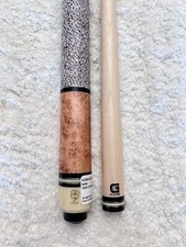 McDermott G204 Pool Cue w/12.5mm G-Core Shaft, FREE HARD CASE White/Brown Wrap 