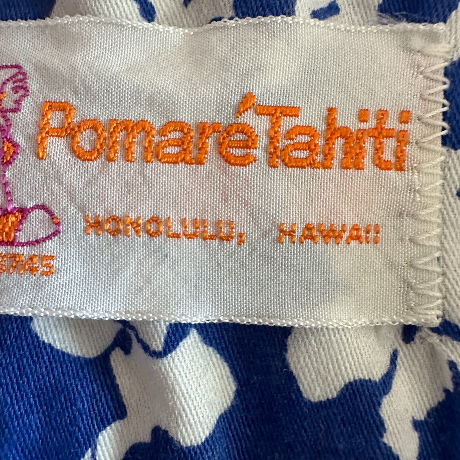 Vintage Pomare Tahiti Hawaiian Shirt Mens Small B… - image 7