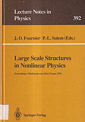 Large Scale Structures in Nonlinear Physics: Proceedings of a Wor