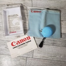 Canon Vintage Camera Accessories Blower Brush Soft Cloth Lens Wipes