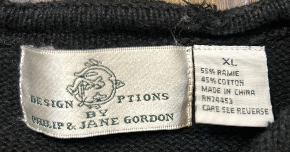 Design Options By Philip & Jane Gordon Christmas Santa Holiday Cardigan Sweater - Image 4 of 4