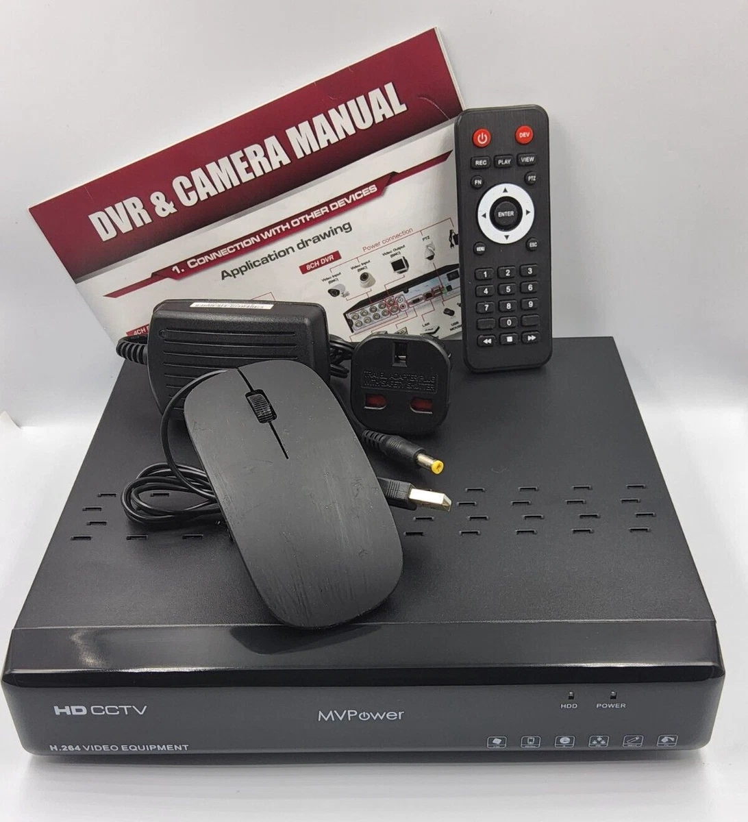 MVPower 8CH Network Surveillance DVR 1TB HDD View via App Web HDMI