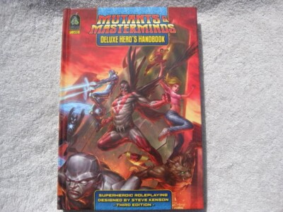 Mutants and Masterminds Deluxe Hero's Handbook by Steve Kenson (2017, Hardcover)