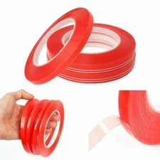 5mm / 10mm RED Double Sided Super Sticky Heavy Duty Multi-Purpose Adhesive Tape