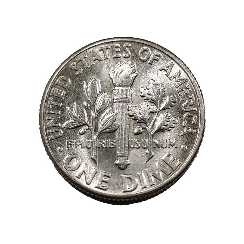 1964 Roosevelt Dime , No Mint Mark, Errors Full Bands On Torch | eBay