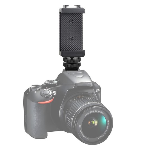 Support clip téléphone portable + adaptateur à vis Hot Shoe support trépied pour appareil photo reflex numérique - Photo 1 sur 11