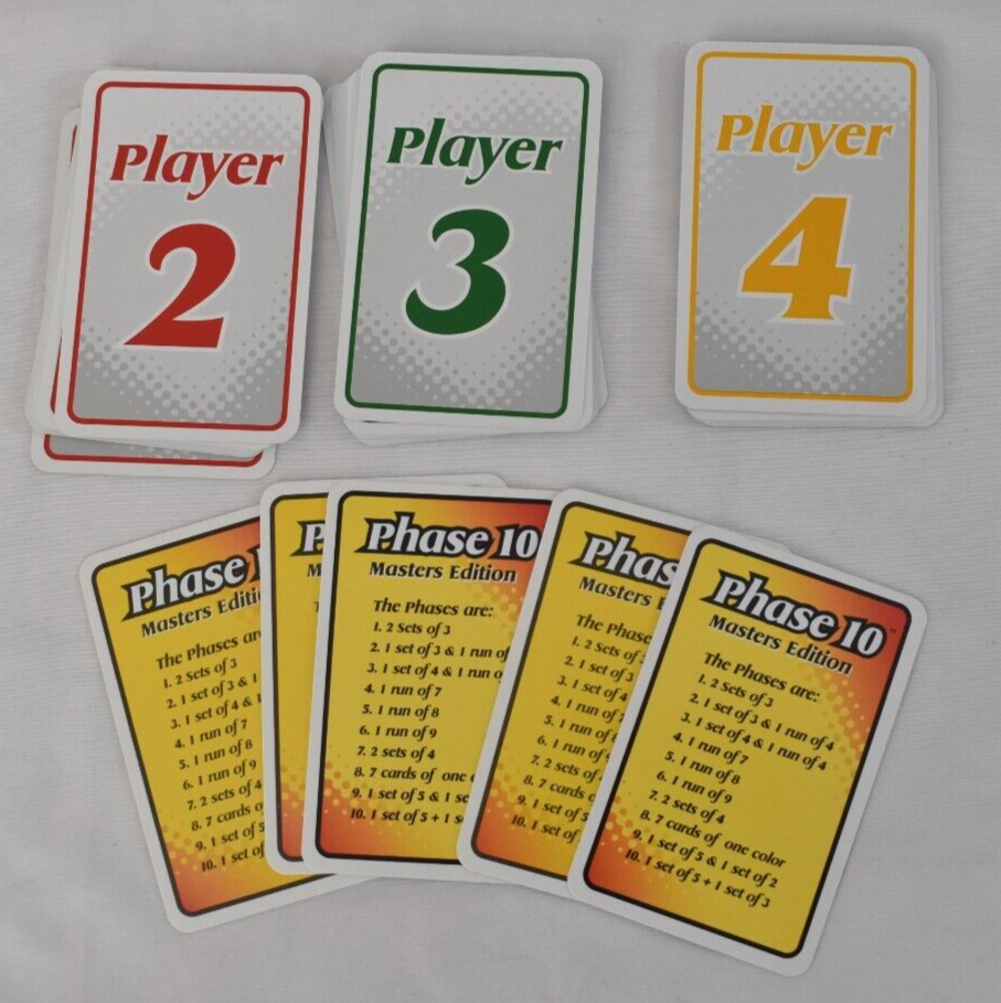 Phase 10 Masters Edition Card Game Tin Box Fundex 2003 Missing