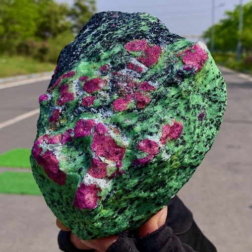 6.15LB Natural green Ruby zoisite (anylite) crystal Chakra mineral Energy - Picture 13 of 21