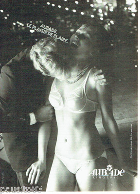 ADVERTISEMENT ADVERTISING 016 1981 Aubade under clothing lingerie