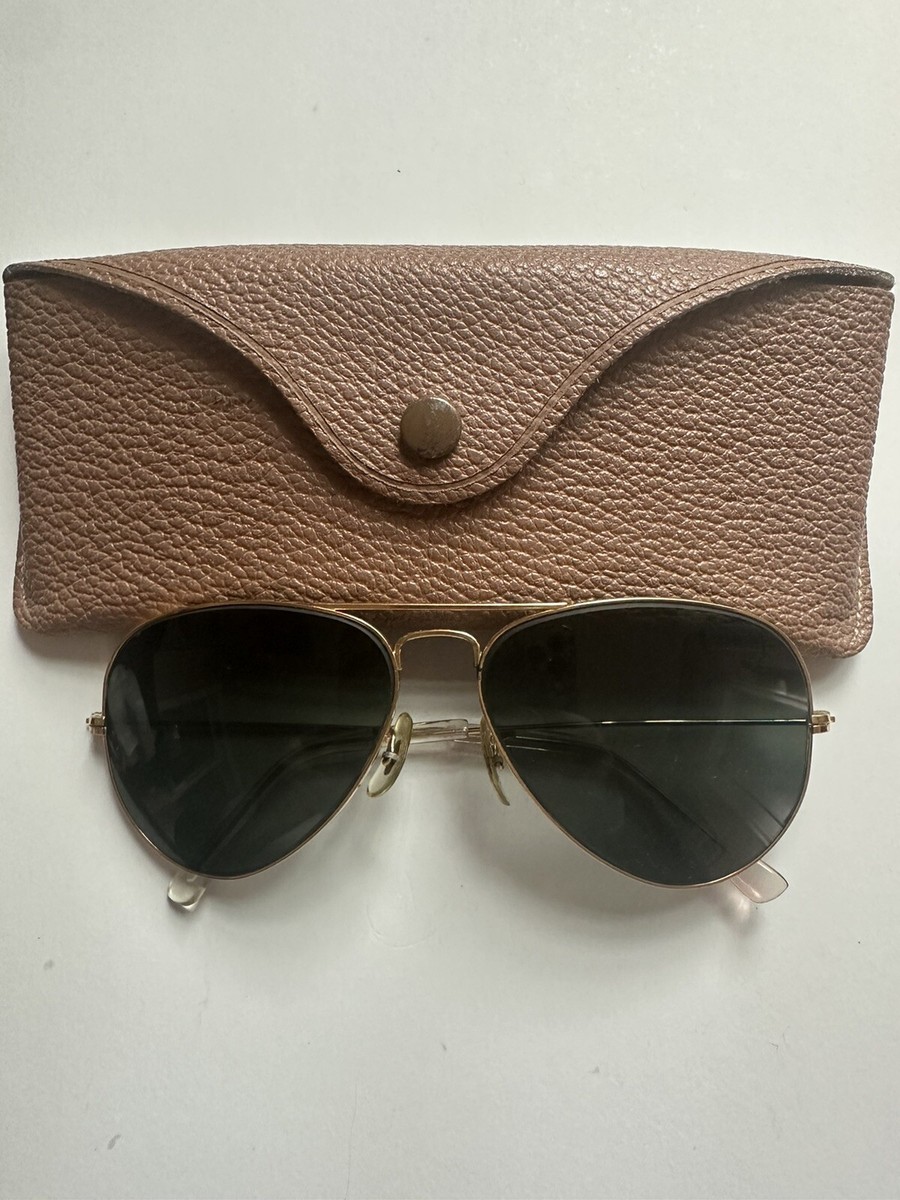 Vtg 1960s 70s B&L Ray Ban Sunglasses Mens Aviator Frames Vtg 1960s 70s B&L Ray Ban Sunglasses Mens Aviator Frames