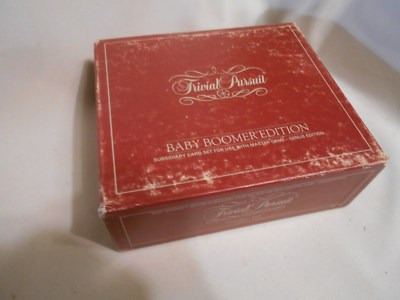 1983 vintage Baby Boomers edition Trivial Pursuit family card gam NICE