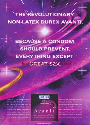 Durex Avanti Condom 2000 Magazin Anzeige #1169