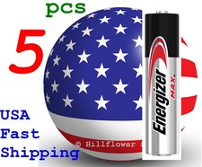 5 piece AAAA E96 EN96 LR61 Energizer Bulk 1.5V Alkaline Battery w/trk 12/27